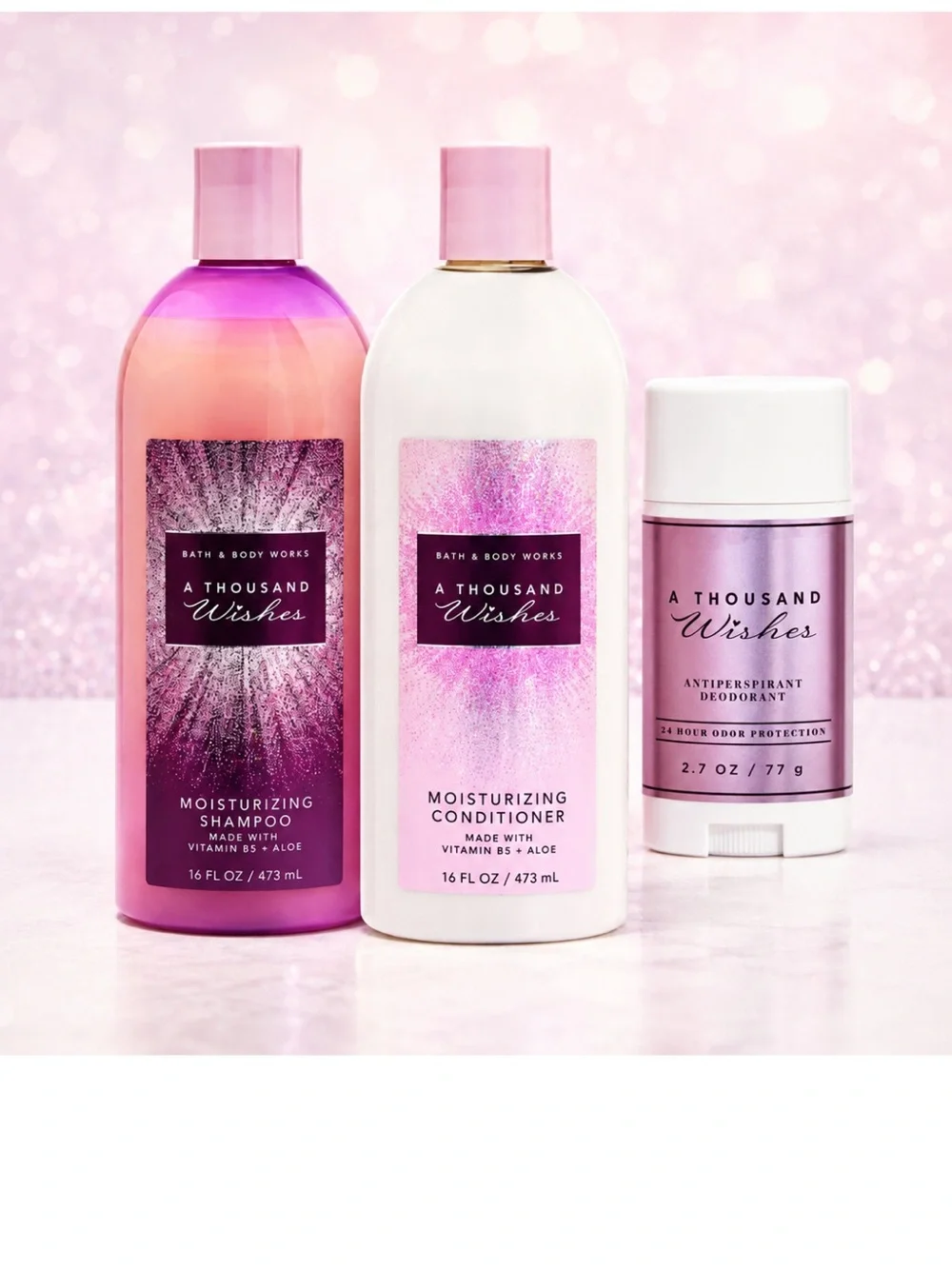Bath and Body Works A Thousand Wishes Shampoo, and Conditioner